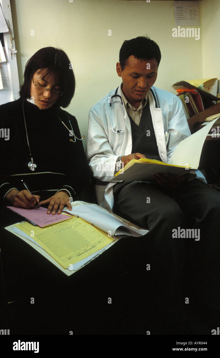 Tibetan Delek hospital in Dharamsala Stock Photo Alamy