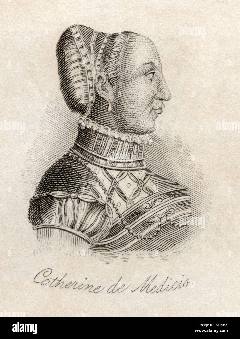 Catherine de Medici 1519-1589 Stock Photo