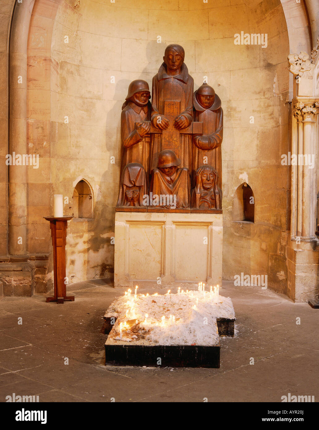 Barlach's cenotaph, Magdeburg Cathedral, Magdeburg, Saxony-Anhalt, Germany Stock Photo