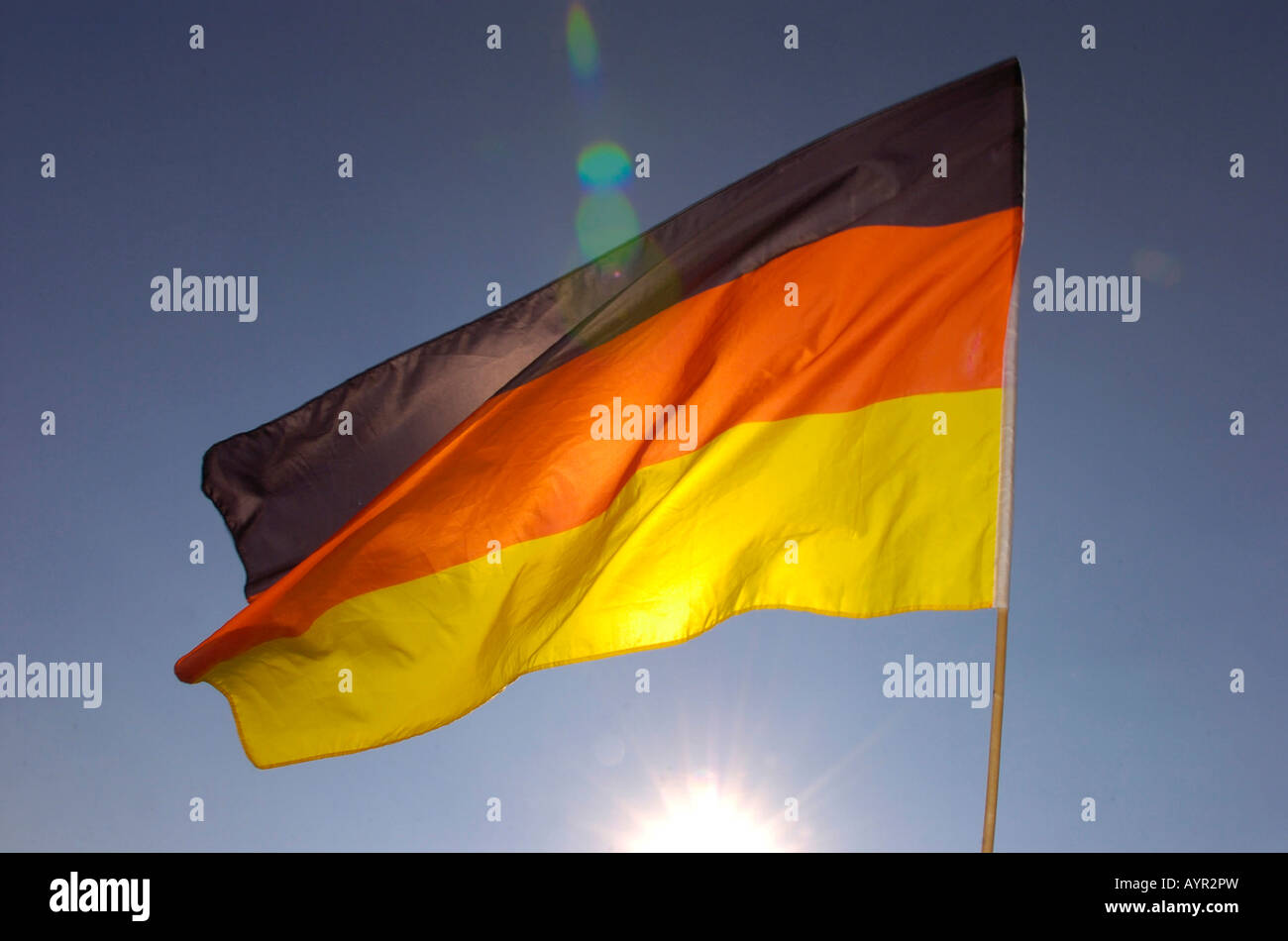 German national flag Stock Photo