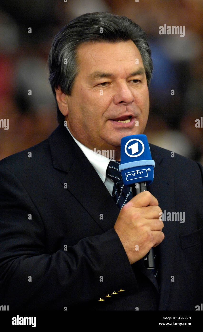 Sportscaster Waldemar Hartmann, ARD channel Stock Photo