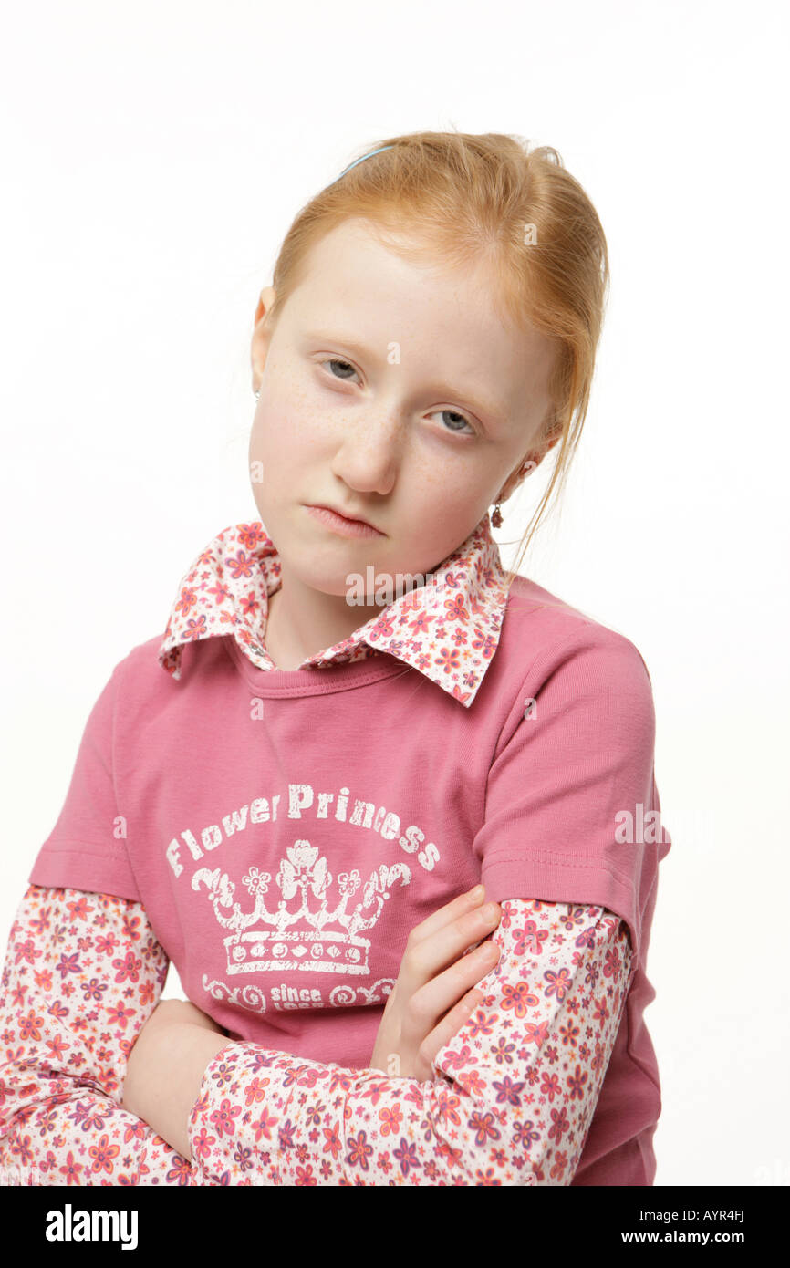 Eight year old ginger girl hi-res stock photography and images - Alamy