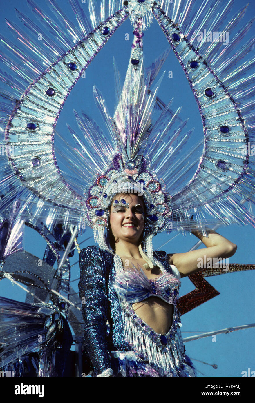 Queen, Carnival in Santa Cruz on Tenerife Island, Canary Islands, Spain Stock Photo