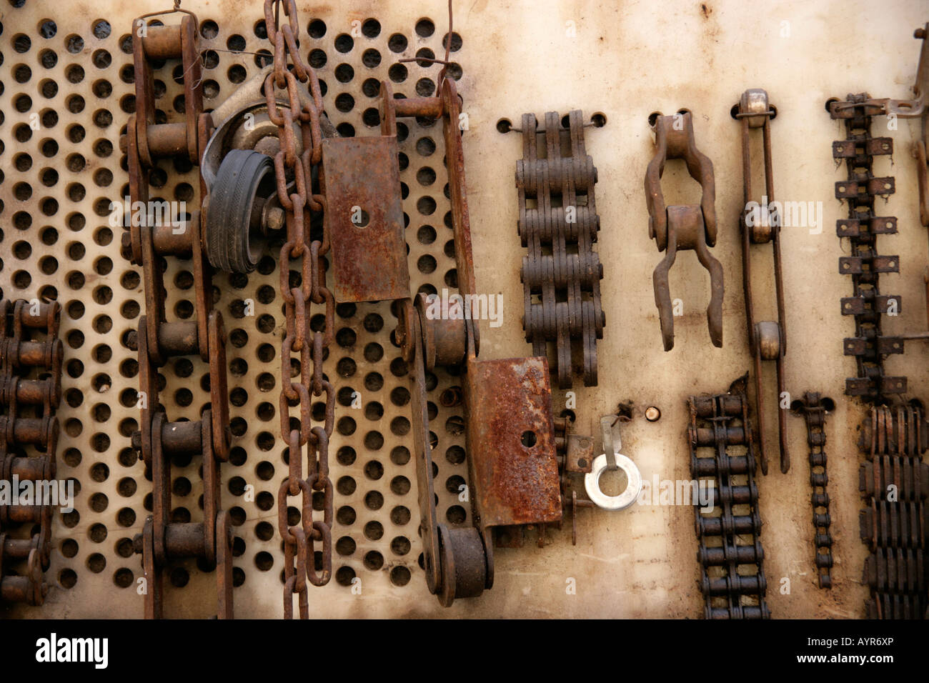 Scrap industrial metal Stock Photo