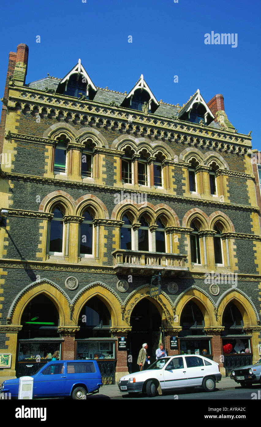Library Museum and Art Gallery Hereford England Stock Photo Alamy