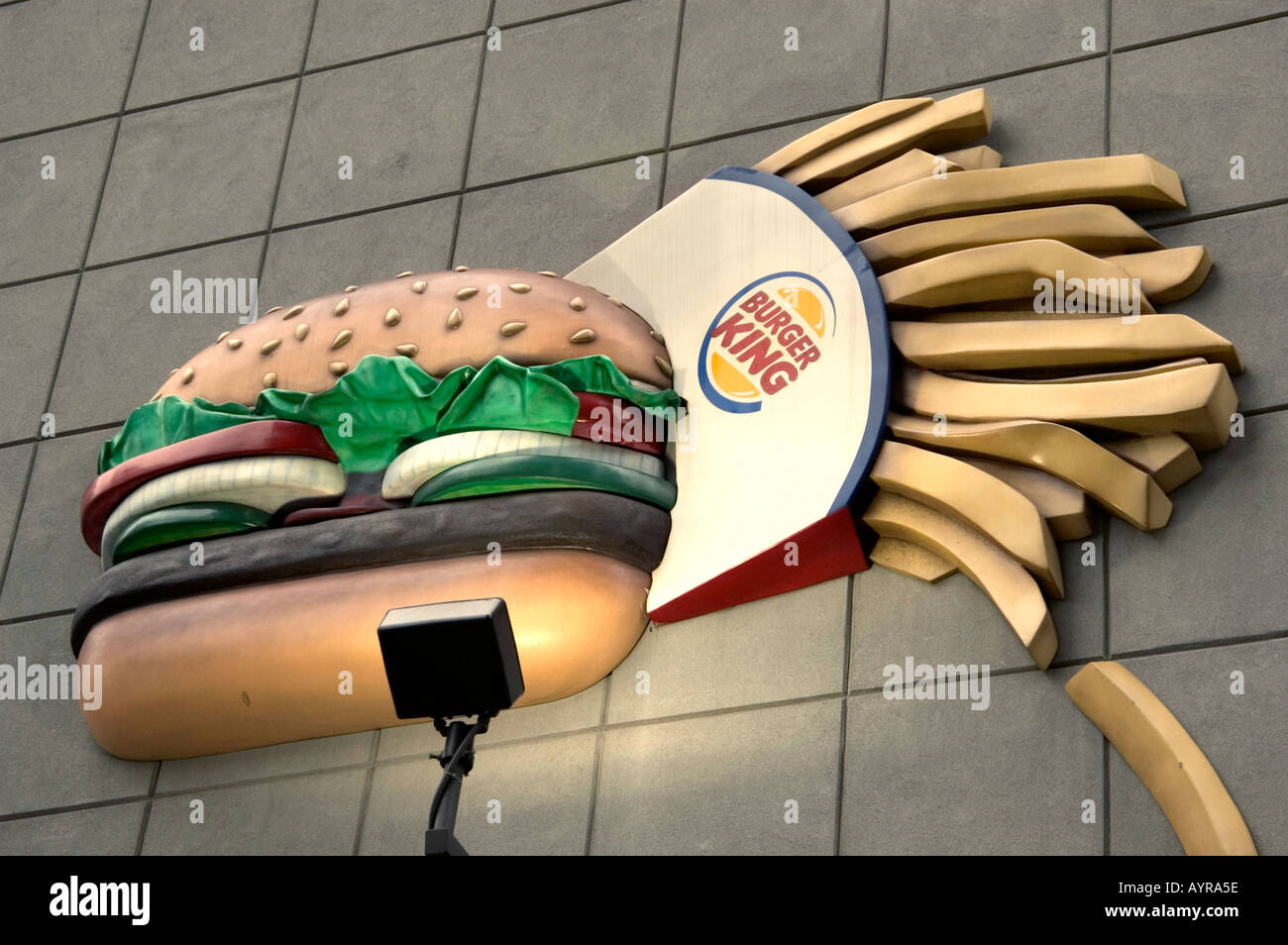 BURGER KING SIGN MANHATTAN NEW YORK CITY UNITED STATES OF AMERICA USA Stock Photo