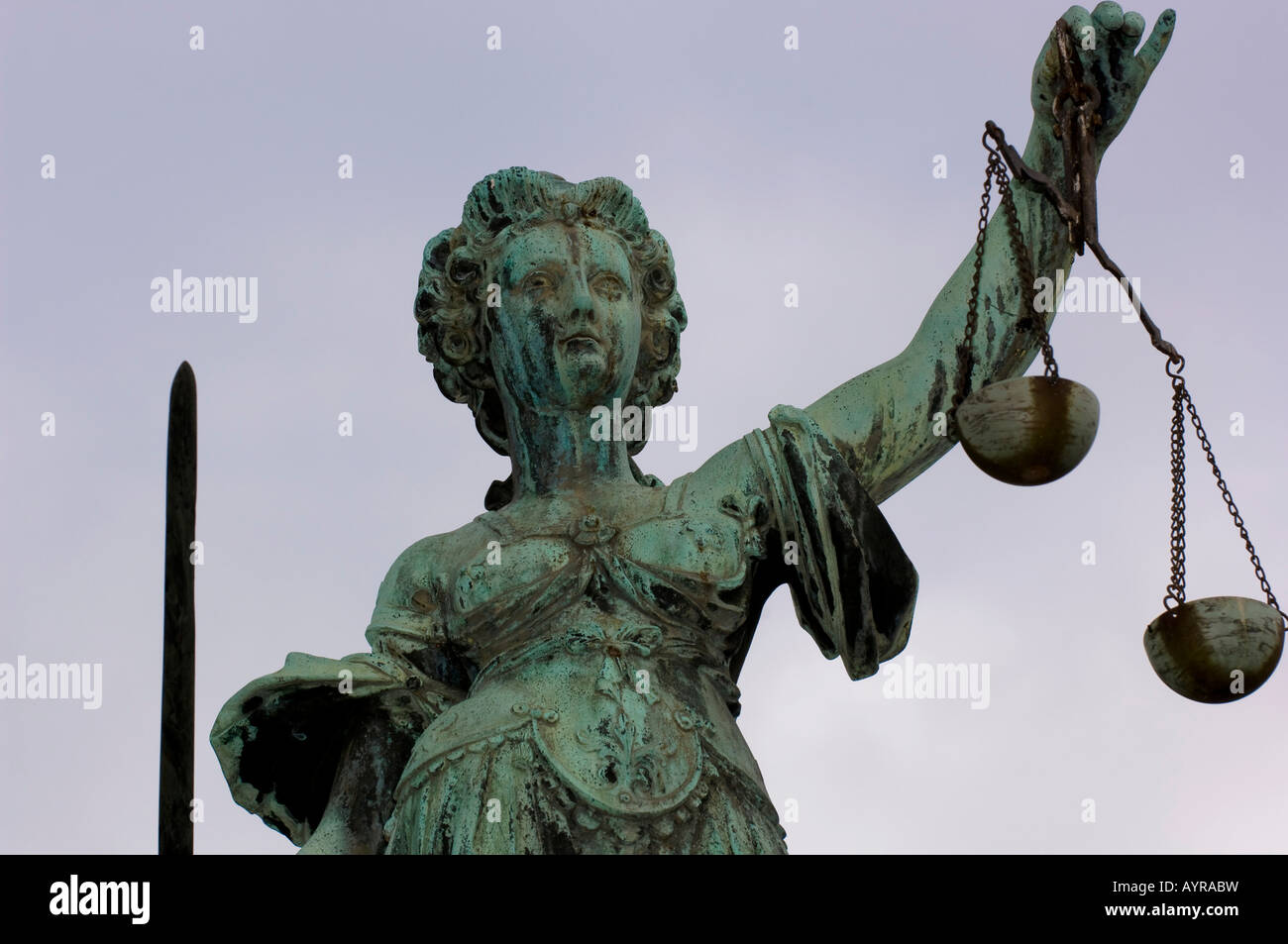 Justice holding scales hi-res stock photography and images - Alamy