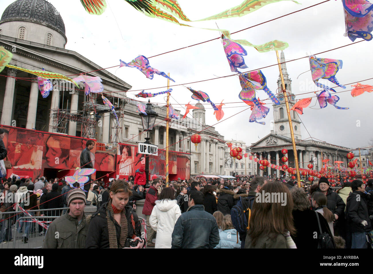 Chinese new year in Trafalgar square Stock Photo