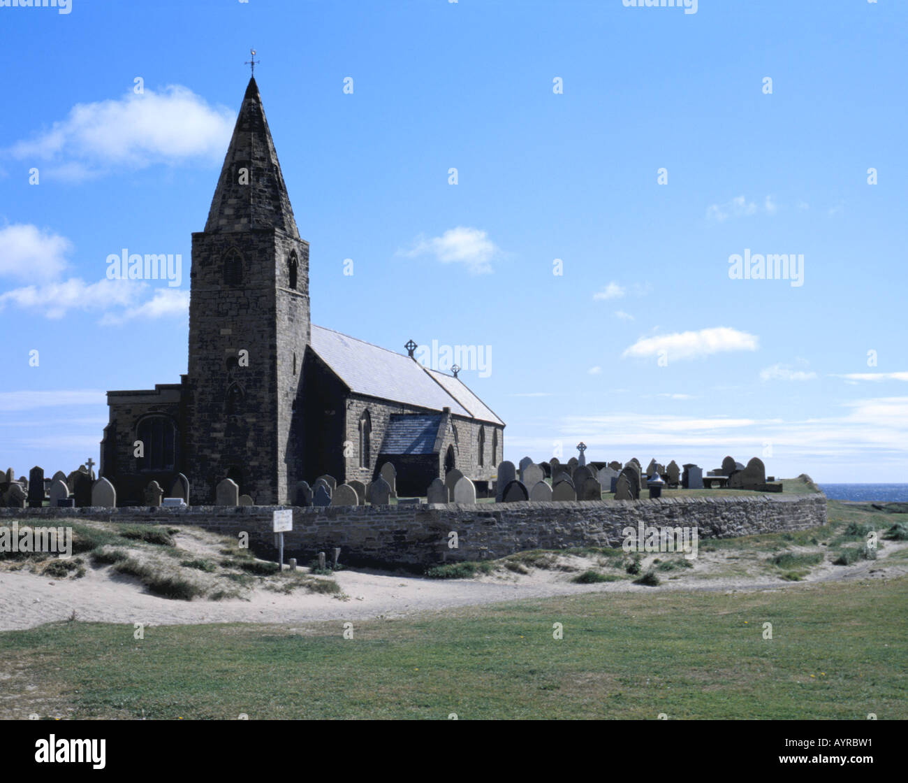 St Bartholomew Church, Newbiggin Point, Newbiggin-by-the-Sea, Northumberland, England, UK. Stock Photo