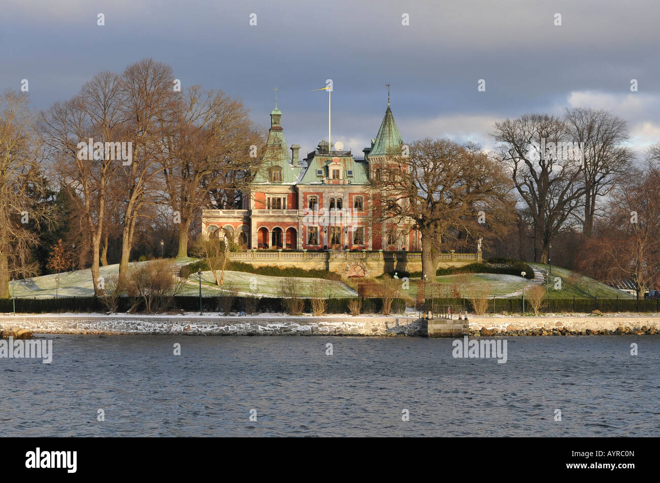Grand estate in Stockholm, Sweden, Scandinavia Stock Photo