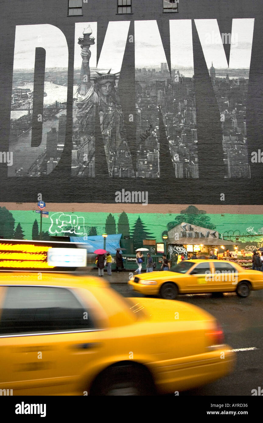 DKNY sign Houston and Broadway New York City USA Stock Photo - Alamy
