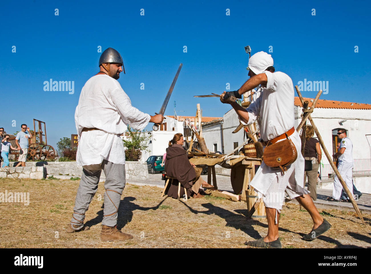 Norman Gladiatorial Games Festival Apulia Southern Italy Stock Photo Alamy