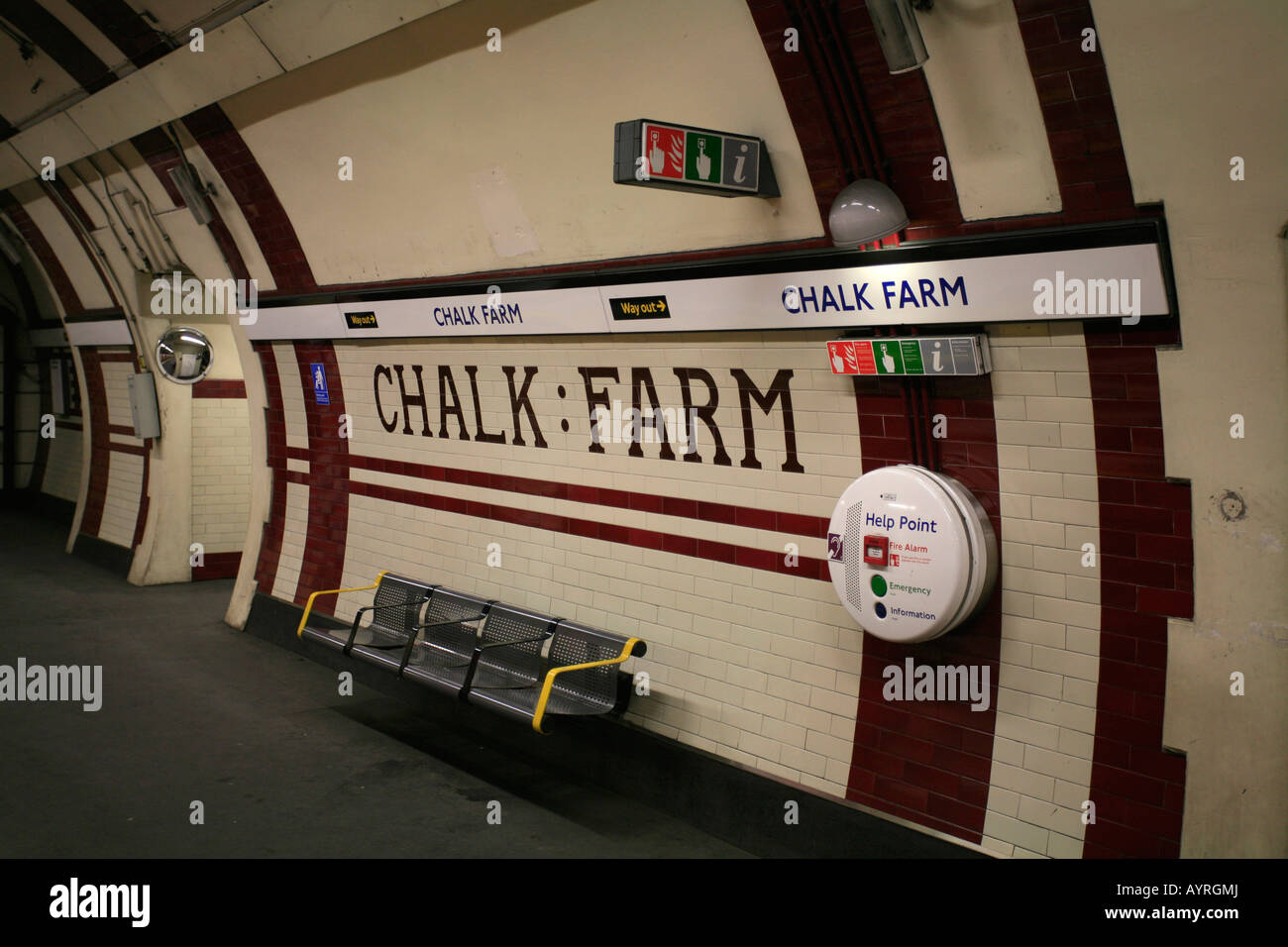 Chalk Farm tube station, London Underground, London, England, UK Stock