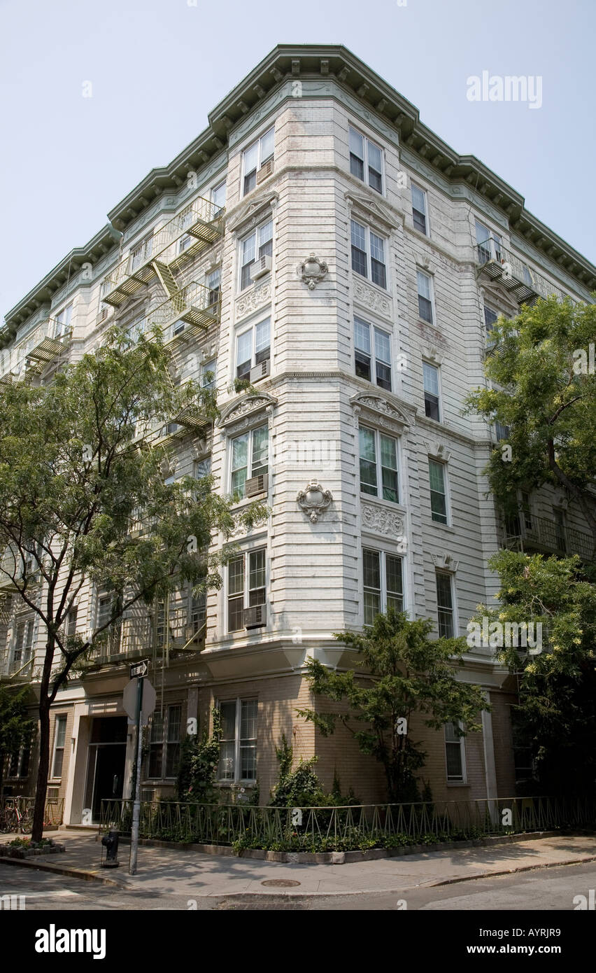 Classic 19th to early 20th century apartment block in Greenwich Village