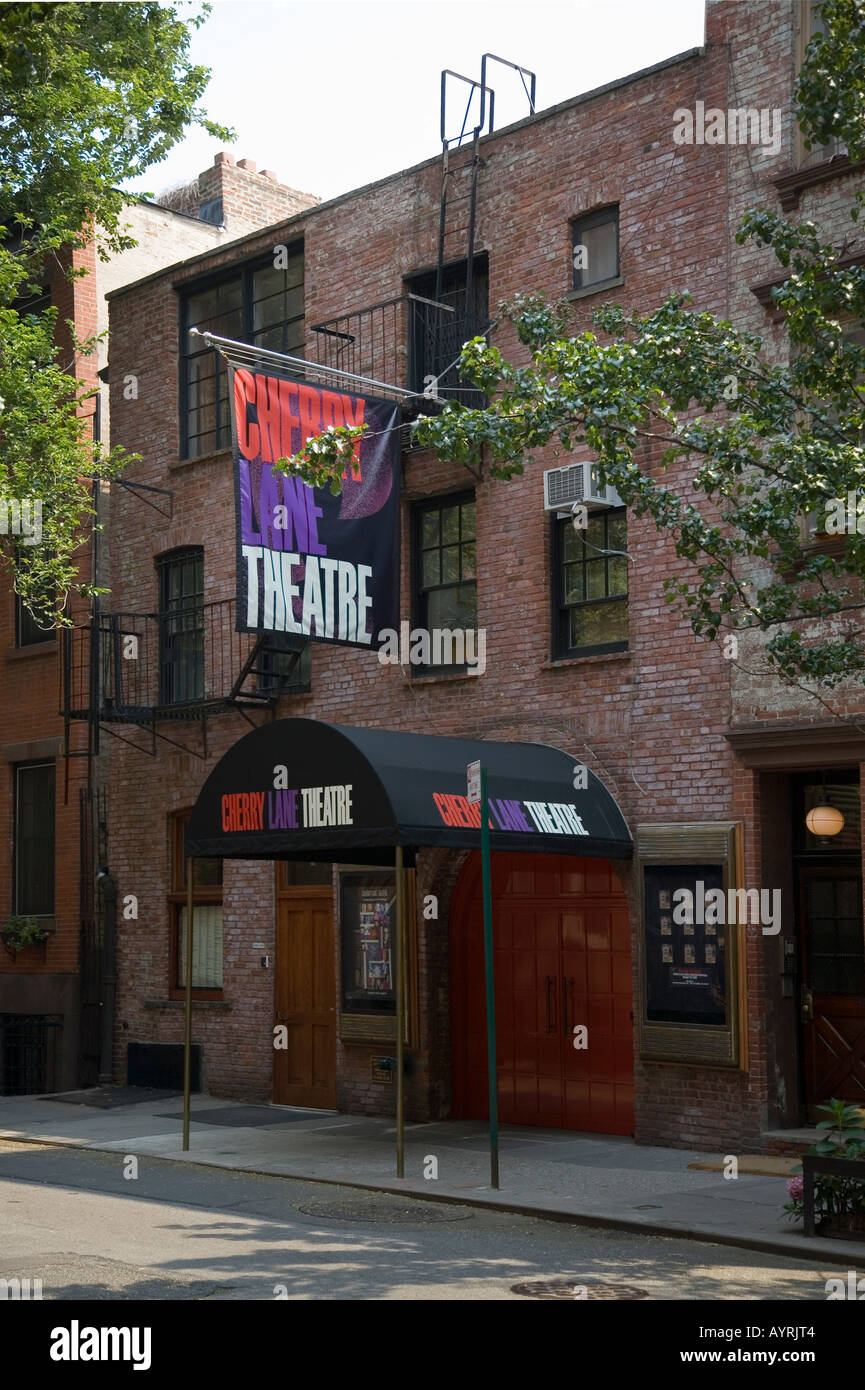 The Cherry Lane Theatre in Greenwich Village, New York, USA Stock Photo