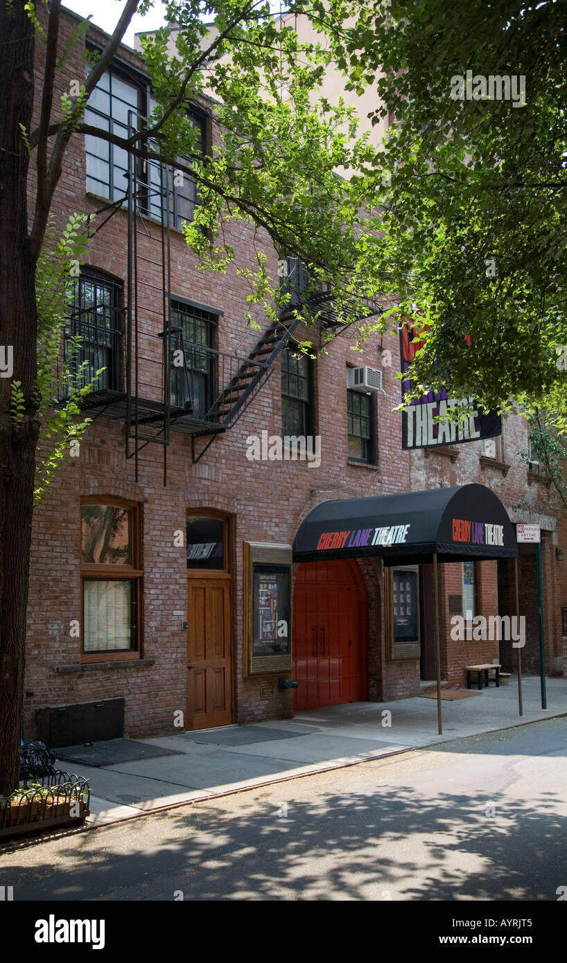 The Cherry Lane Theatre in Greenwich Village, New York, USA Stock Photo