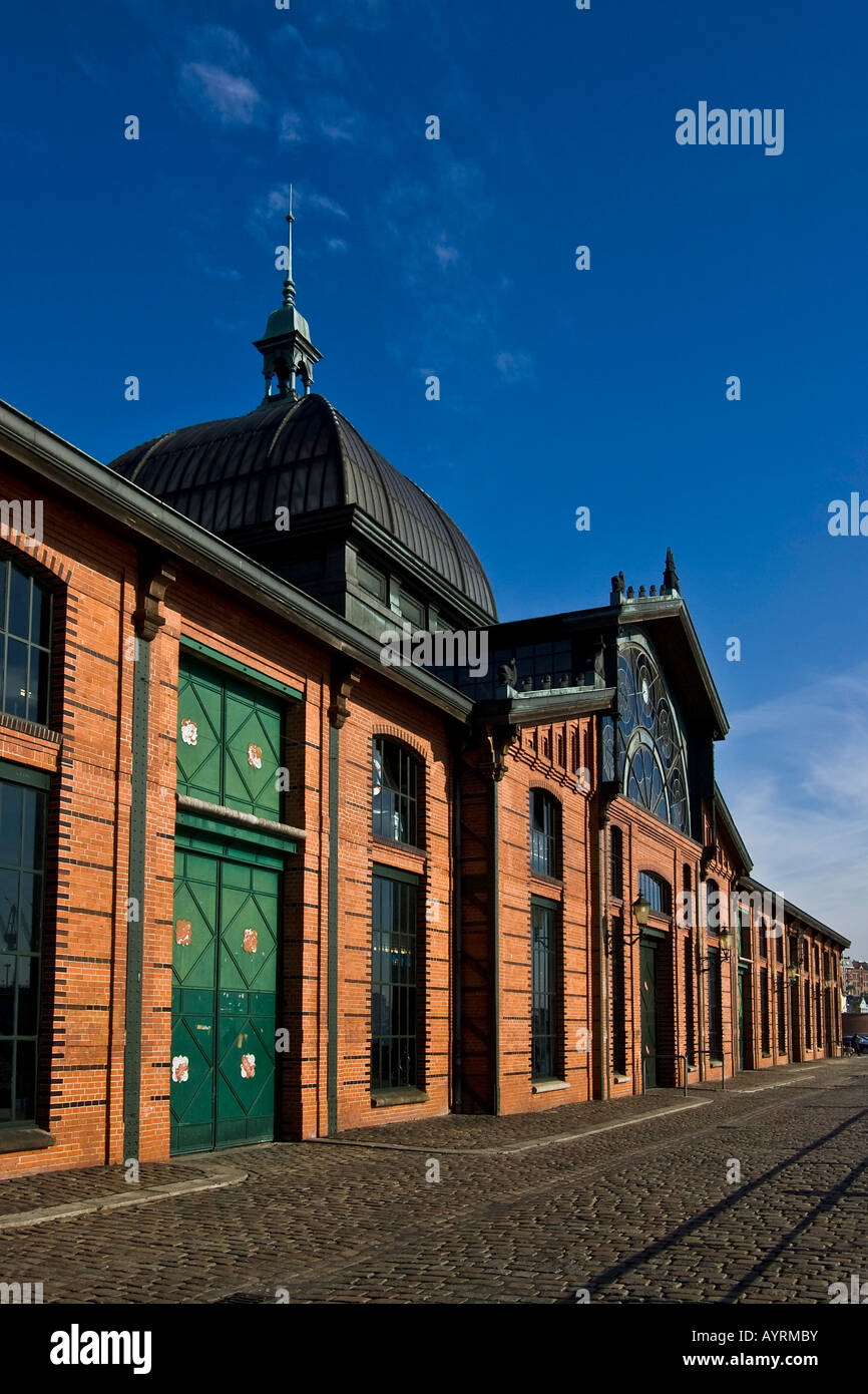 Former fish auction hall converted into a civic hall, Hamburg Harbour, Hamburg, Germany, Europe Stock Photo