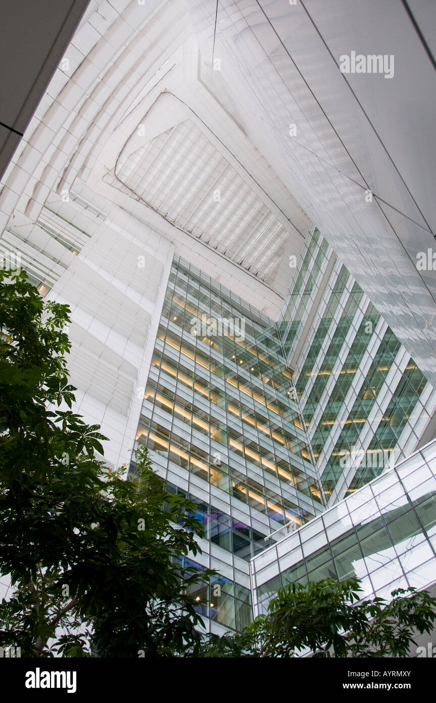 Interior atrium of Singapore National Library Stock Photo Alamy