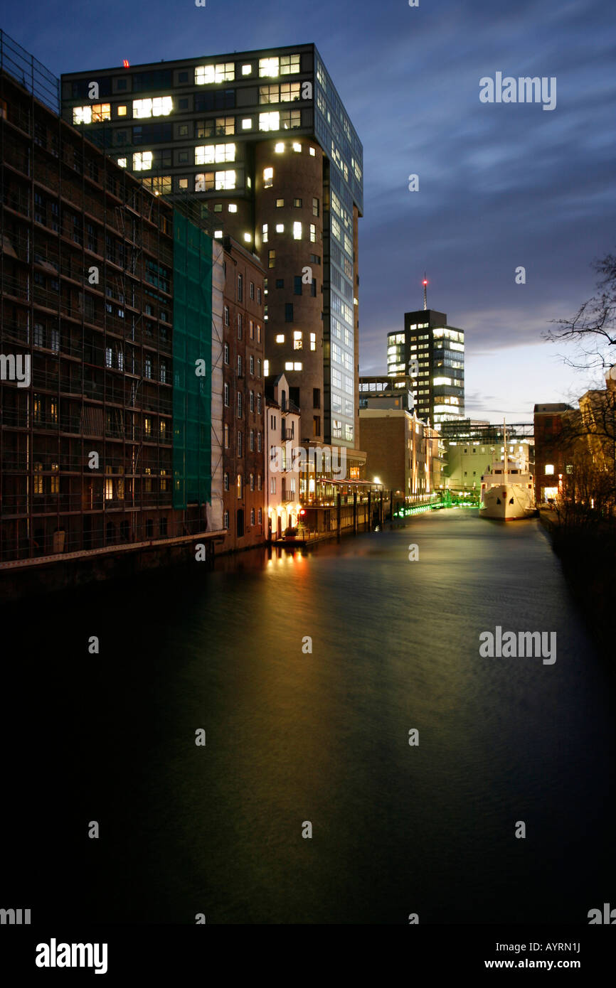 Germany hamburg hamburg harburg channel hamburg hires stock