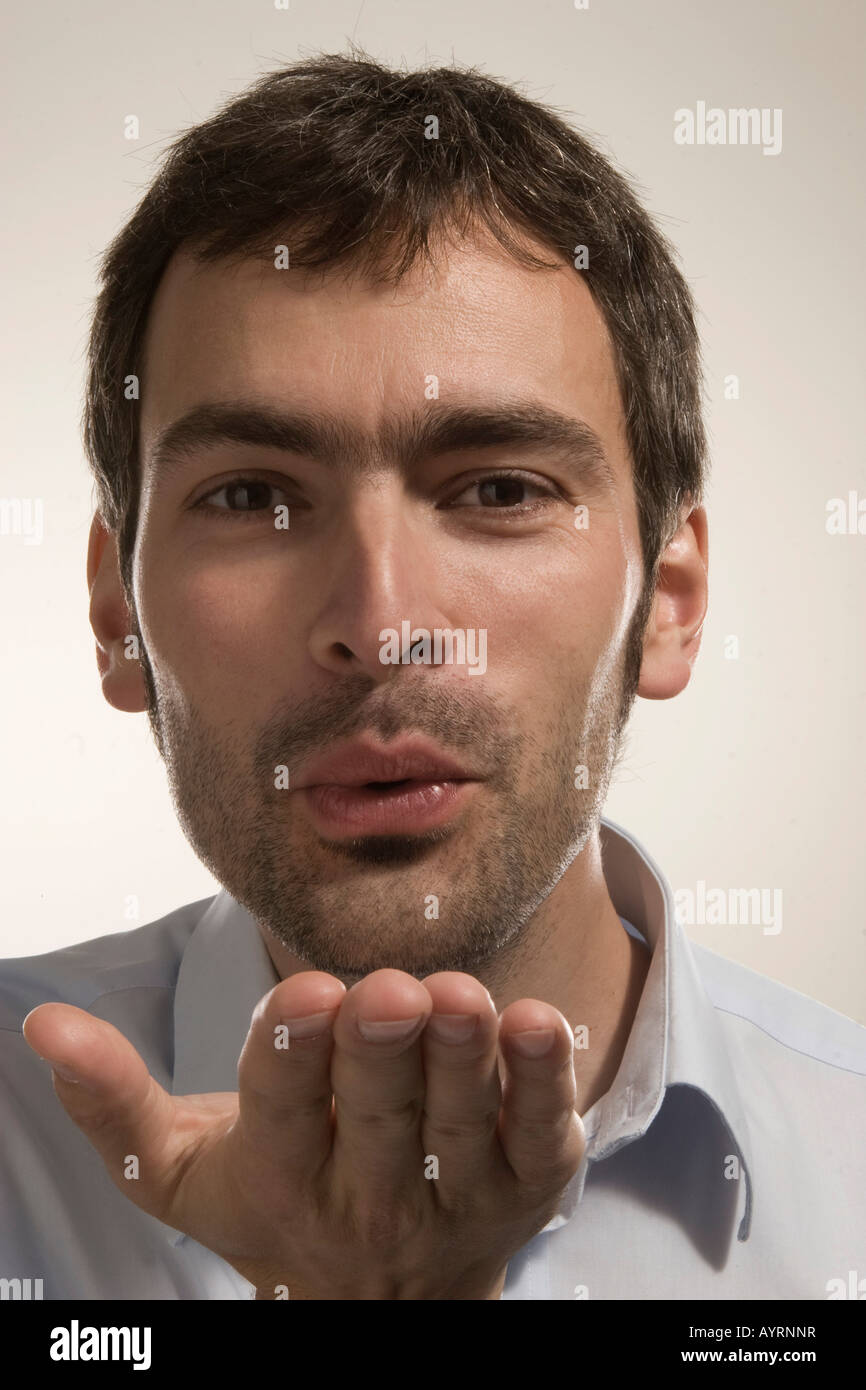 Male dark brown hair kissing hires stock photography and images Alamy