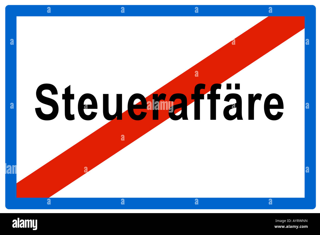 Symbolic picture, no more Steueraffaere (Ger. for tax scandals) Stock Photo