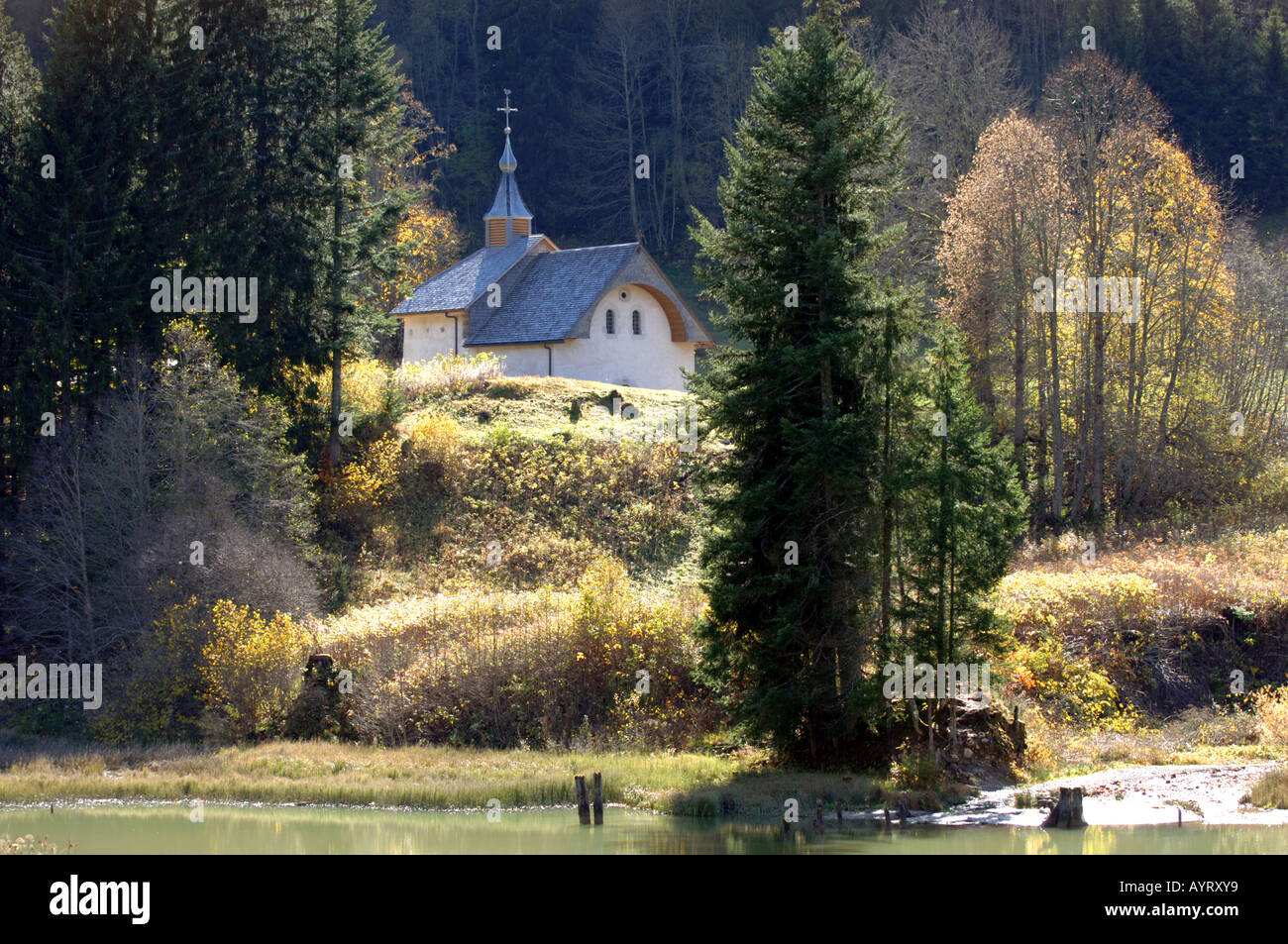 St Bruno S Church Or Chapel Von De La Chevrerie Haute Savoie France Stock Photo Alamy