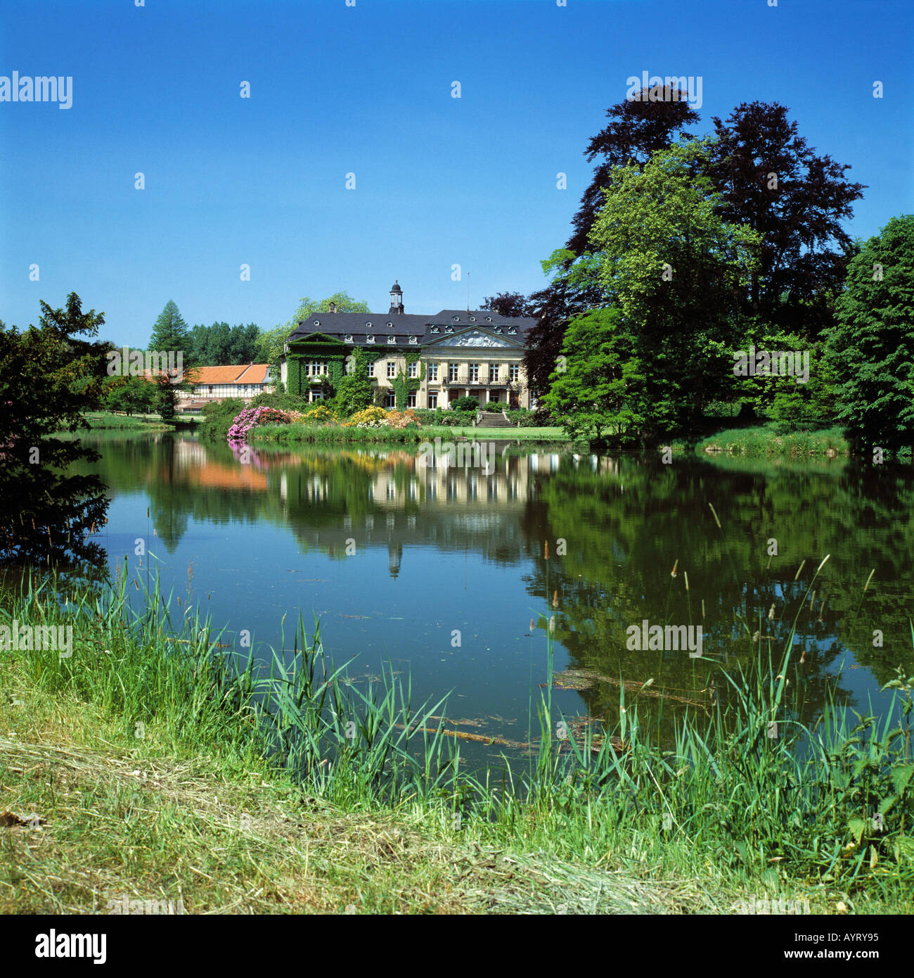 Wasserschloss Varlar mit Schlosspark und Teich, See, Weiher, Rosendahl