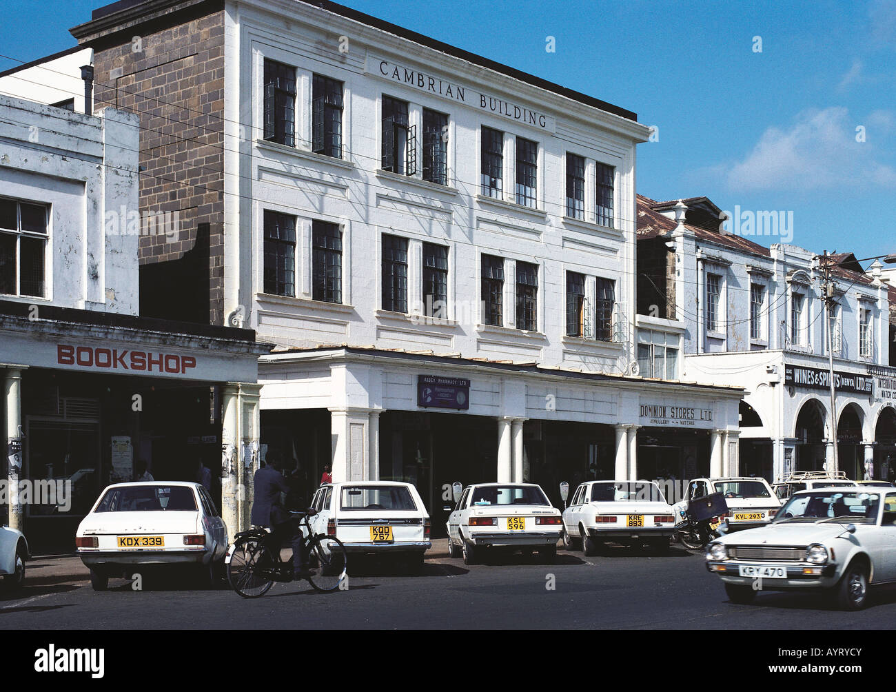 Traditional style mid 20th century building on Moi Avenue in the city