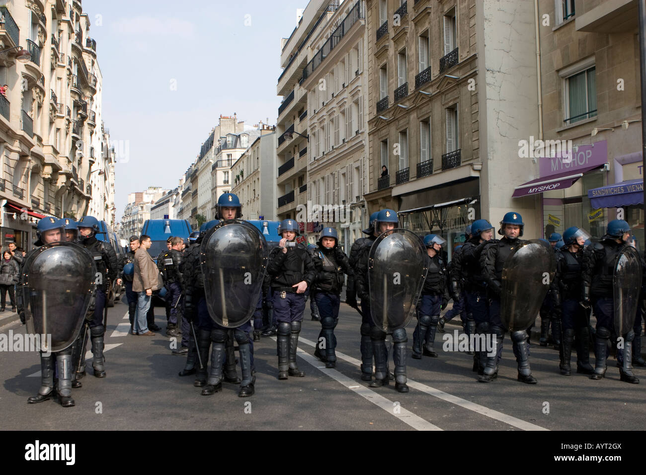 CRS Riot Police Paris France May Student Protest Mai 68 Stock Photo - Alamy