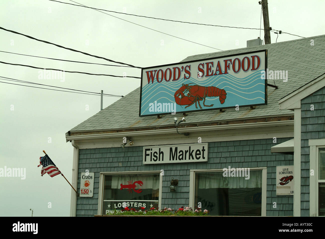 Fish Market Plymouth Massachusetts MA USA Stock Photo Alamy