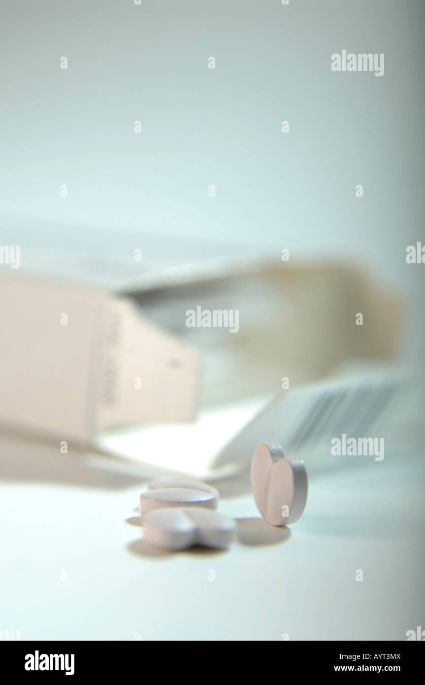 Pills and package Stock Photo Alamy