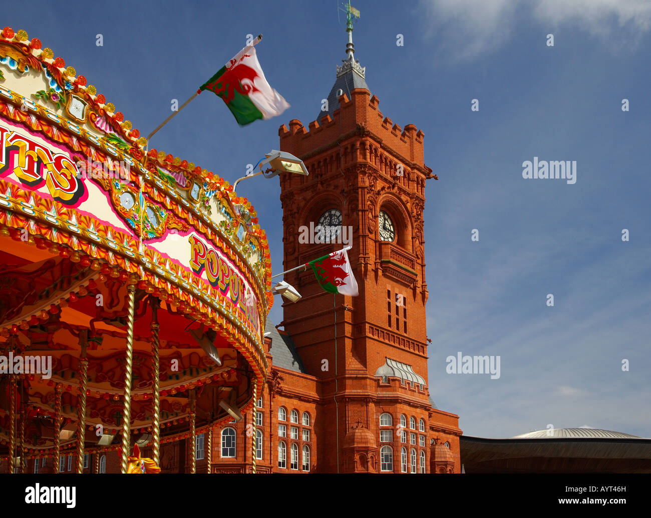 Carousel cardiff bay hi-res stock photography and images - Alamy