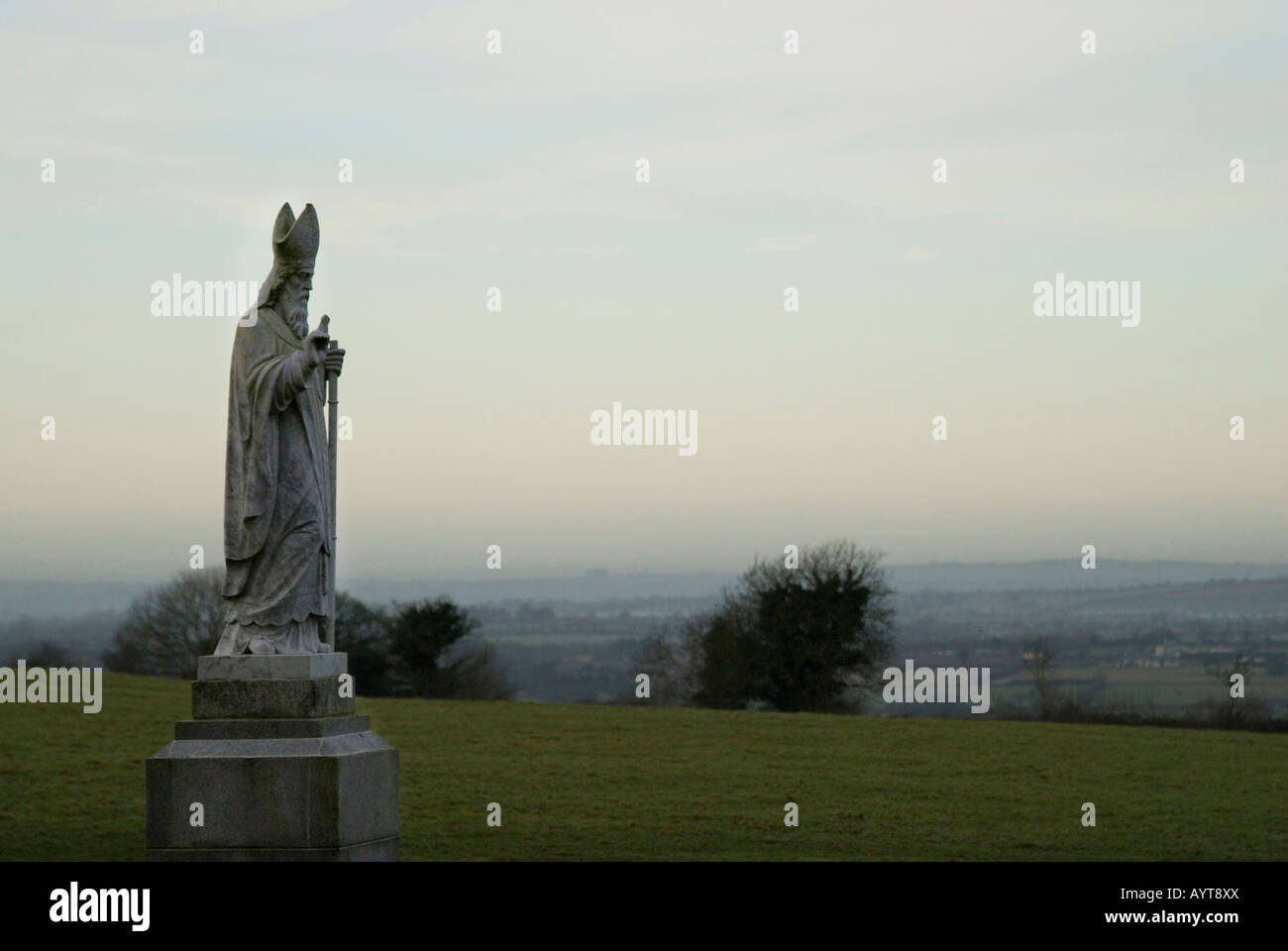 Sculpture of St Patrick, Hill of Tara, Co Meath, Ireland Stock Photo Alamy