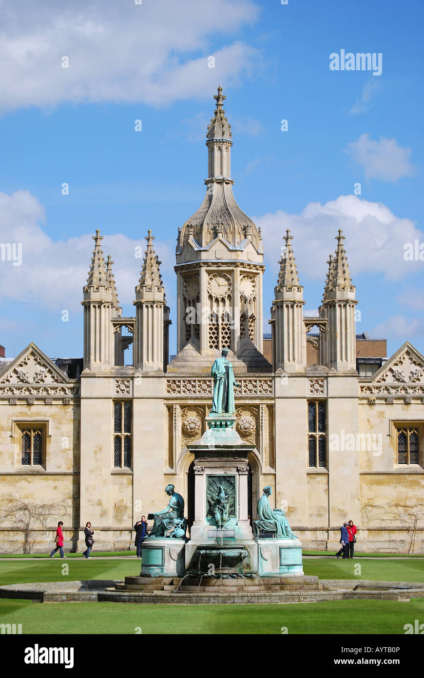 Front Court and Gatehouse, King's College, Cambridge, Cambridgeshire, England, United Kingdom Stock Photo