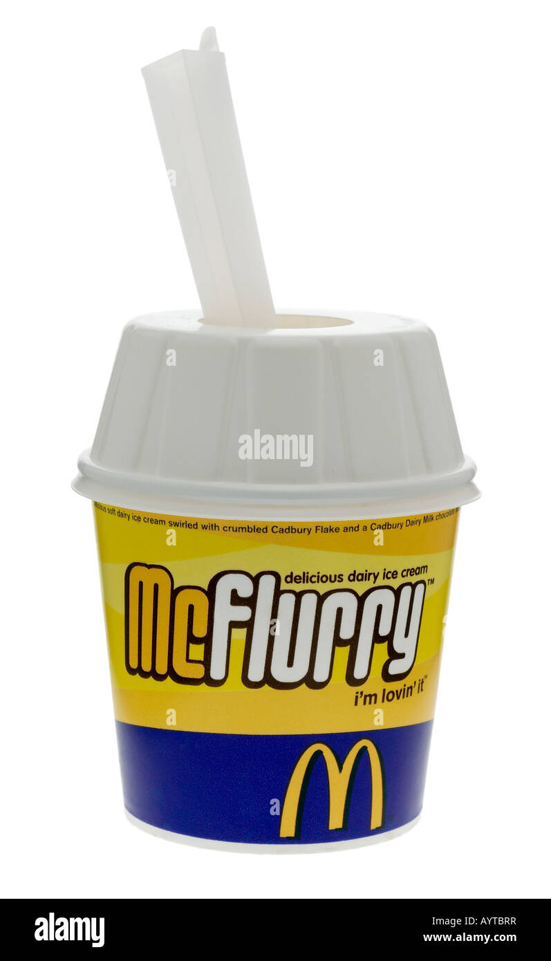 Macdonald's Mcflurry Ice Cream Stock Photo