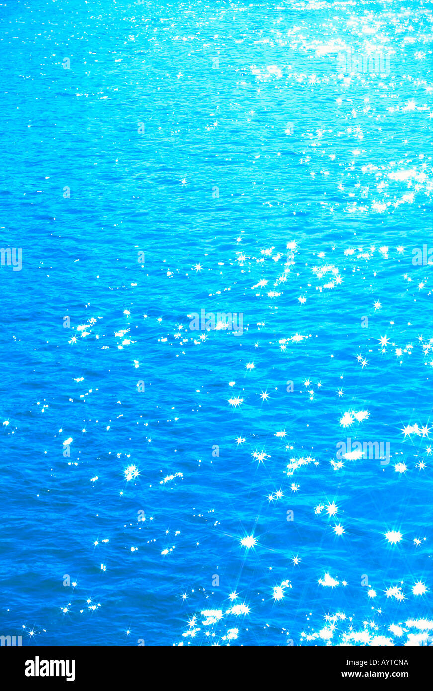 Sparkling Blue Ocean Water Stock Photo Alamy
