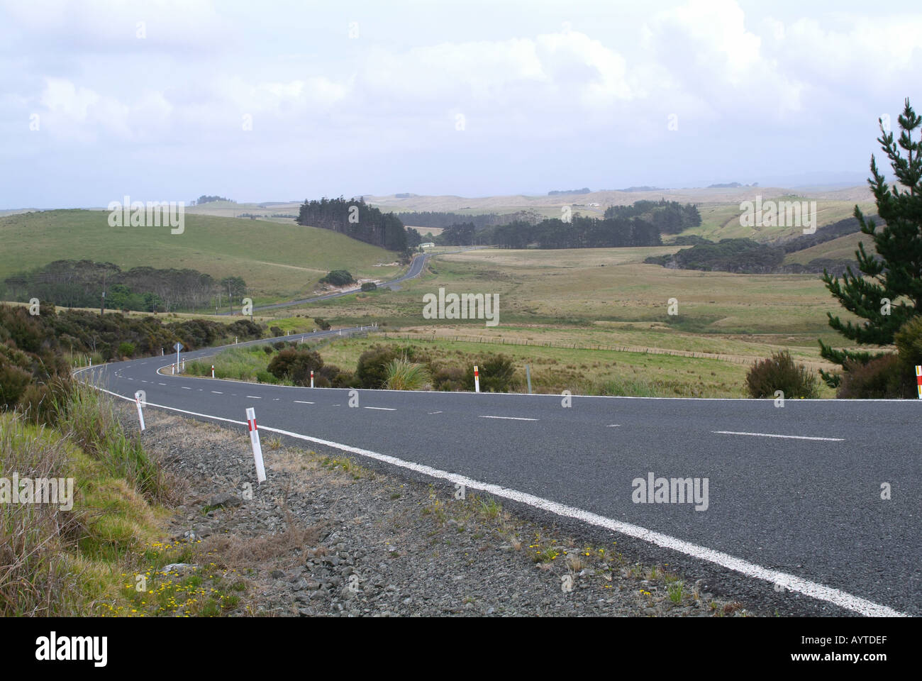 New Zealand Road Stock Photo - Alamy