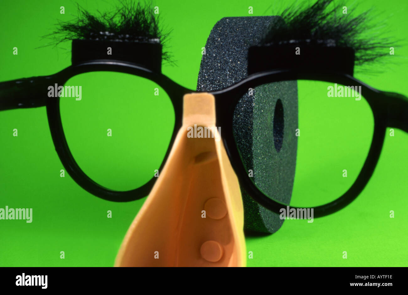 Spectacles And Fake Nose Disguise Looking At Grindstone Spectacles And Fake Nose Disguise Looking At Grindstone