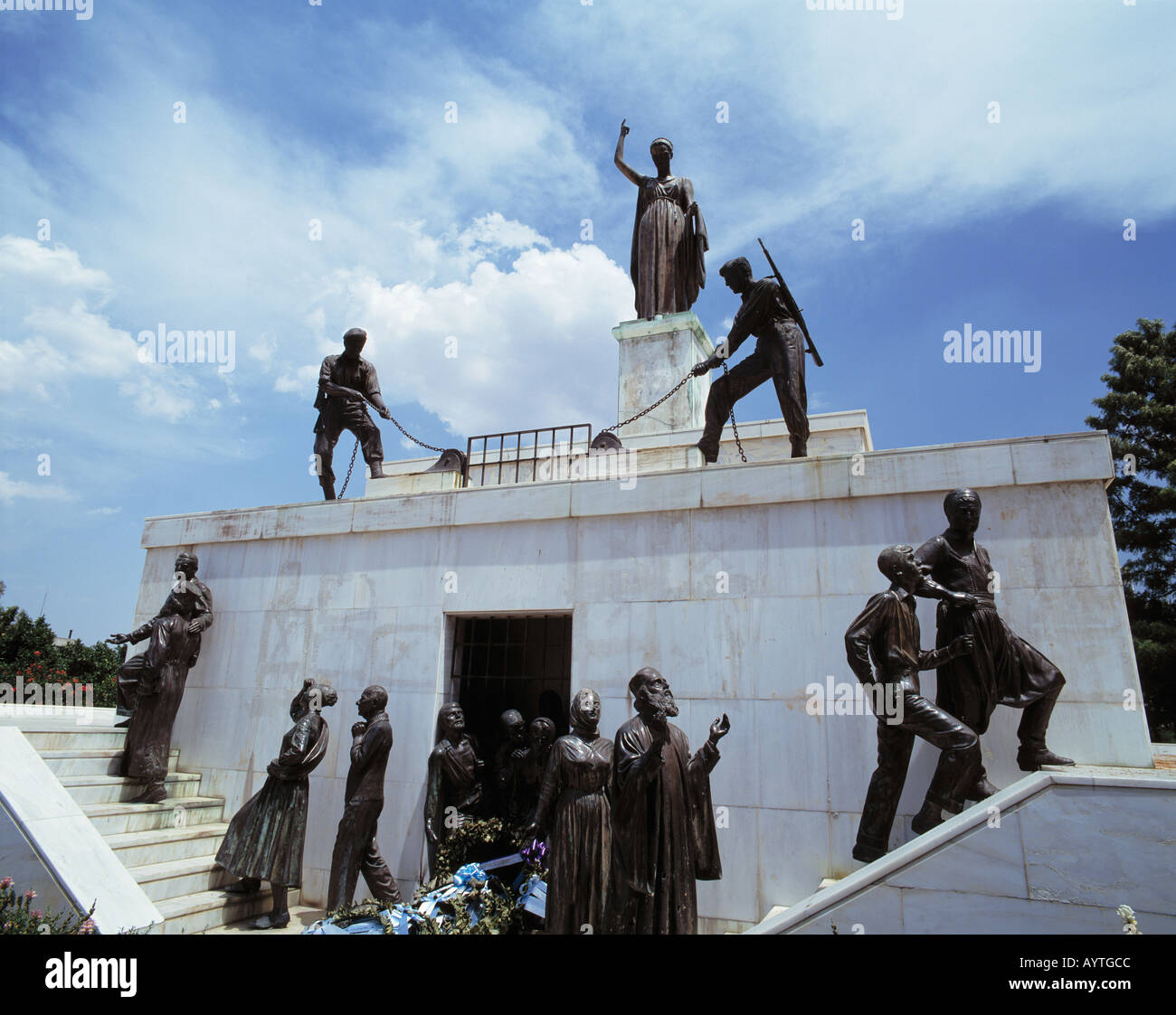 Denkmal der Freiheit, Skulpturen, Statuen, Nicosia auf Zypern Stock Photo