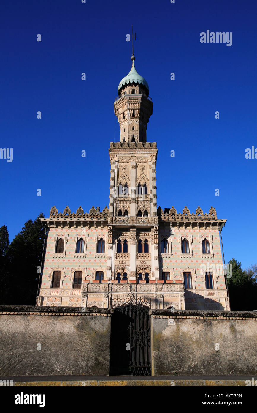 Villa Crespi Hotel, Lake Orta, Italy Stock Photo - Alamy