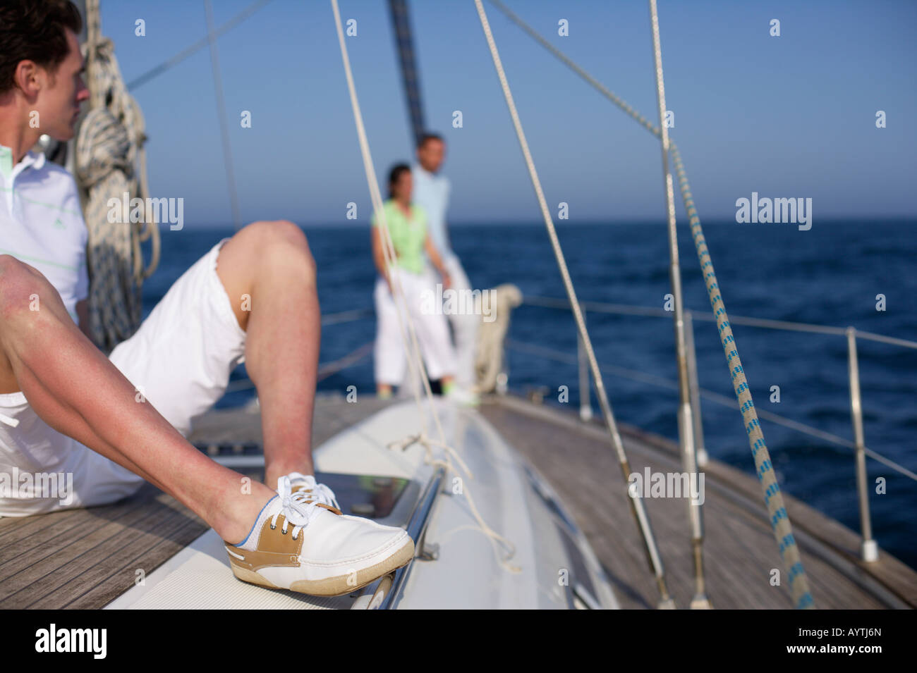 Man sitting on a boat hi-res stock photography and images - Alamy
