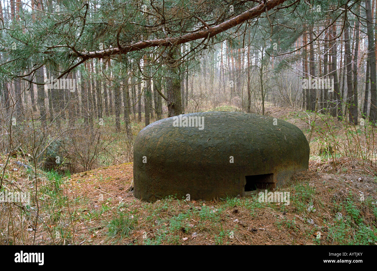 Molotov Line - bunker Stock Photo