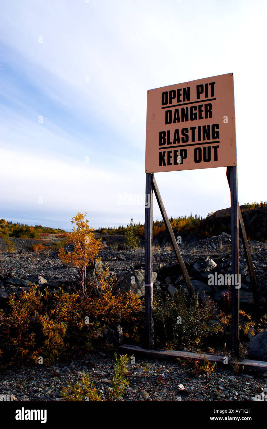 old Giant goldmine Yellowknife NWT Canada Stock Photo
