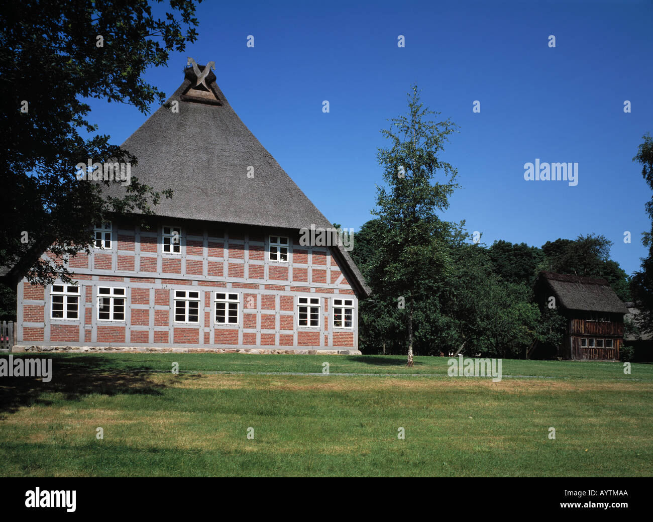 Parkanlage, Heimatmuseum, Fachwerkhaus, Rotenburg (Wuemme), Niedersachsen Stock Photo