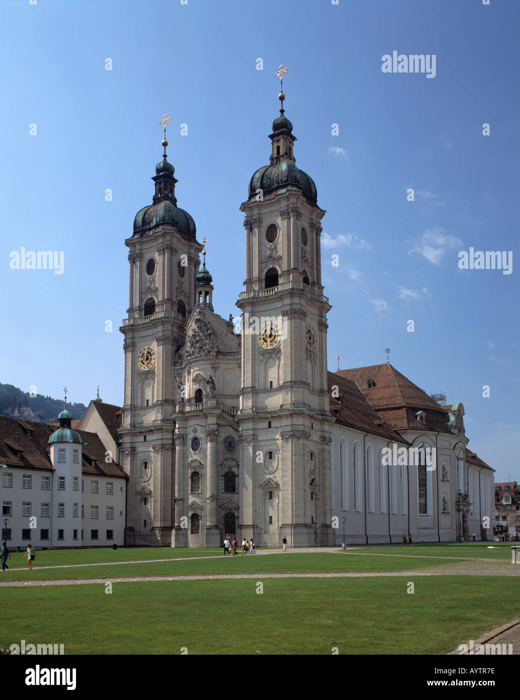 Spaet Barock Kathedrale Ehemalige Benediktinerabtei In St Gallen Stock Photo Alamy