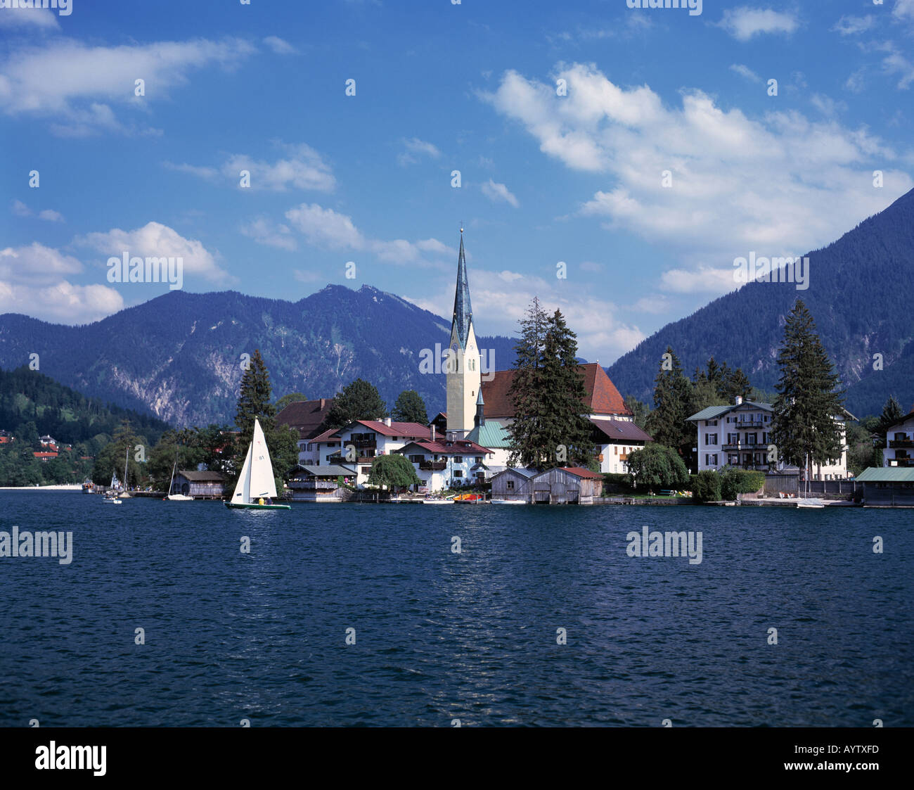 D Rottach Egern Tegernsee Lake Tegernsee Valley Alps Upper Bavaria 
