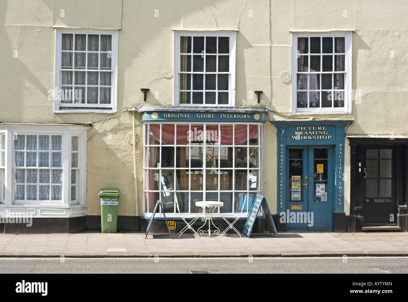 Small specialist retail shop in Devizes Wiltshire England UK EU Stock Photo