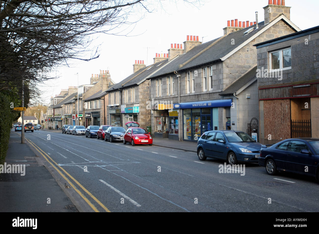 The village of Cults on the outskirts of the oil rich city of Aberdeen