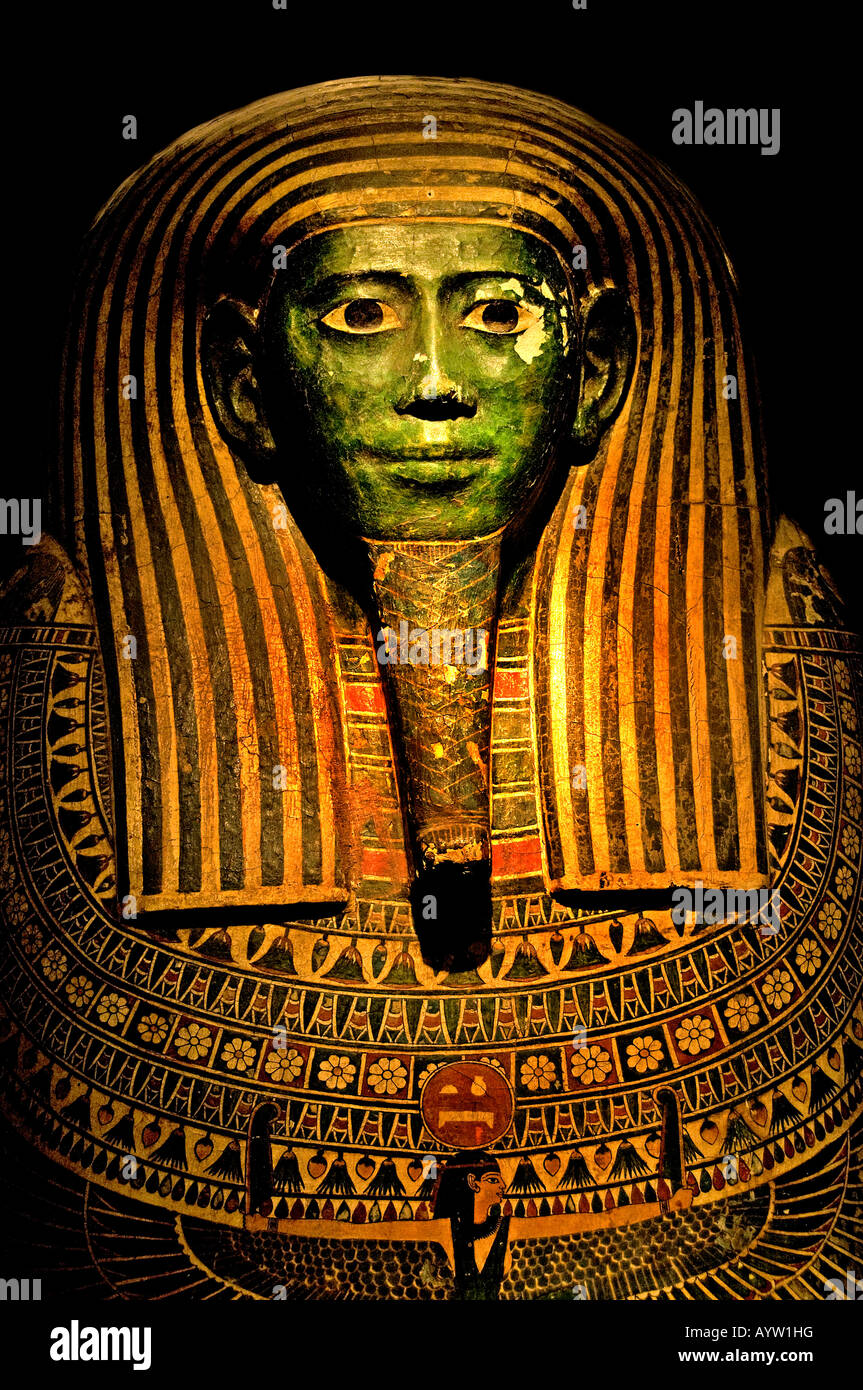 Peftjauneith Coffin mummy sarcophagus Egypt Tomb Stock Photo