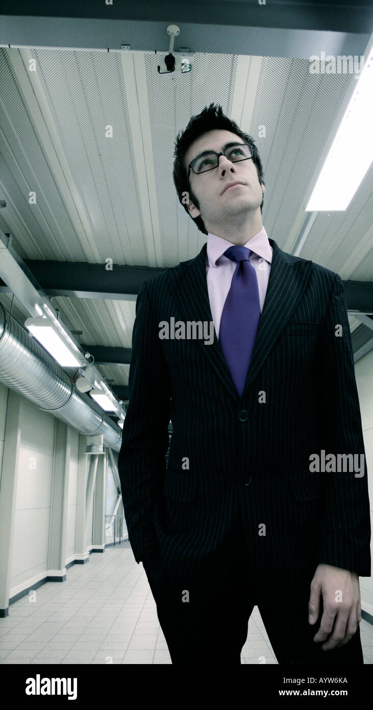 Pensive young professional man hi-res stock photography and images - Alamy